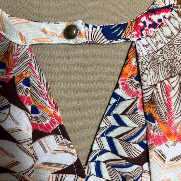 Umgee Print Smock Dress - Picture 7 of 8